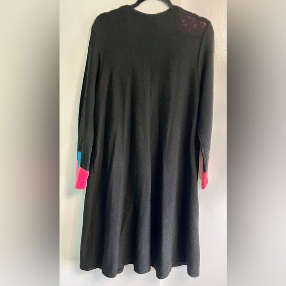 RARE Vintage St. John Knit Duster - 80s/90s Art Deco Geometric Statement Sweater - Picture 7 of 8